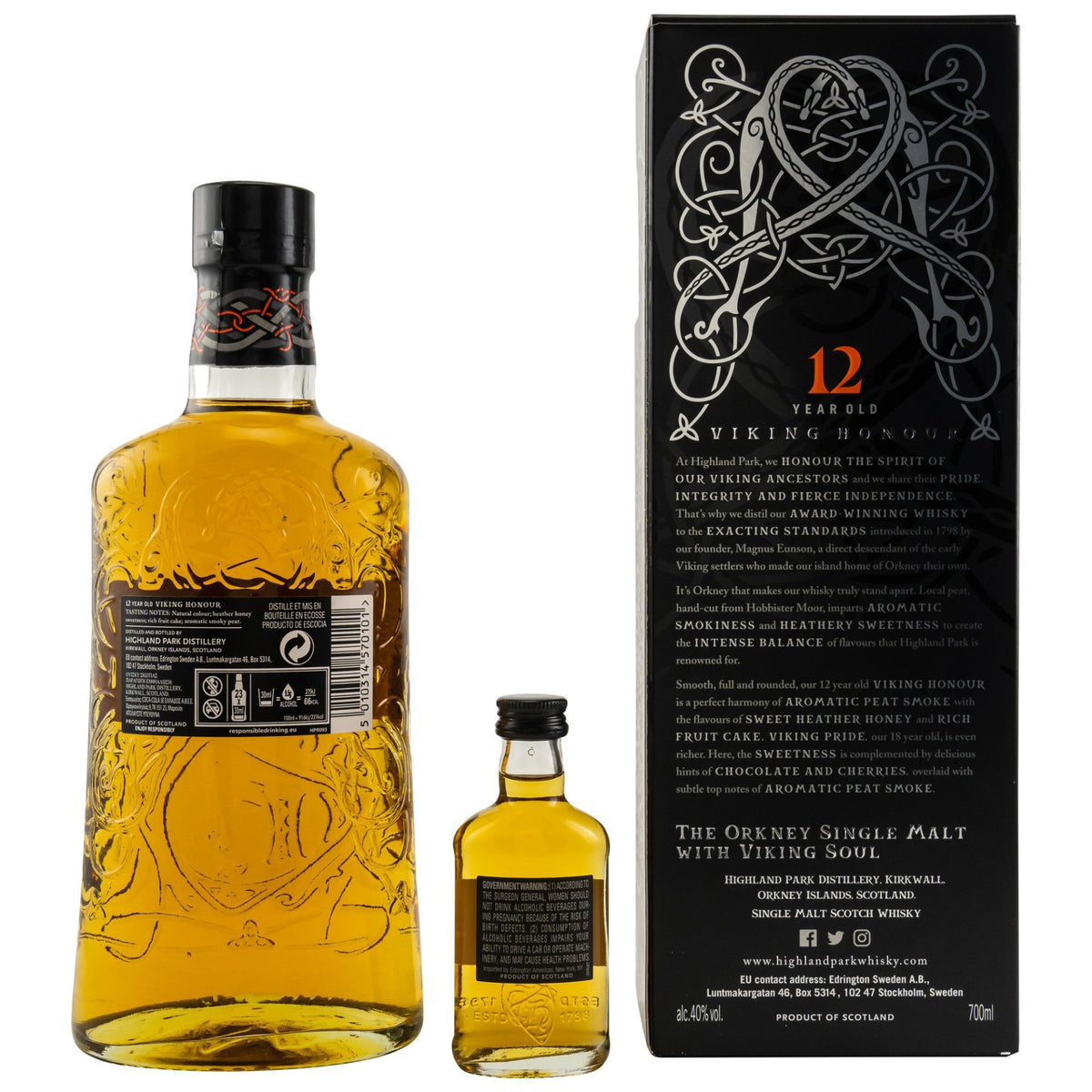 Highland Park 12 Jahre mit Miniatur 18 Jahre