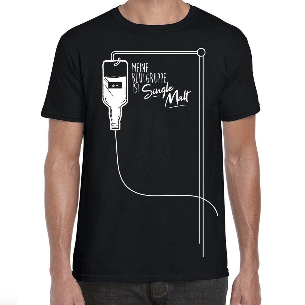 T-Shirt Meine Blutgruppe ist Single Malt - 2XL
