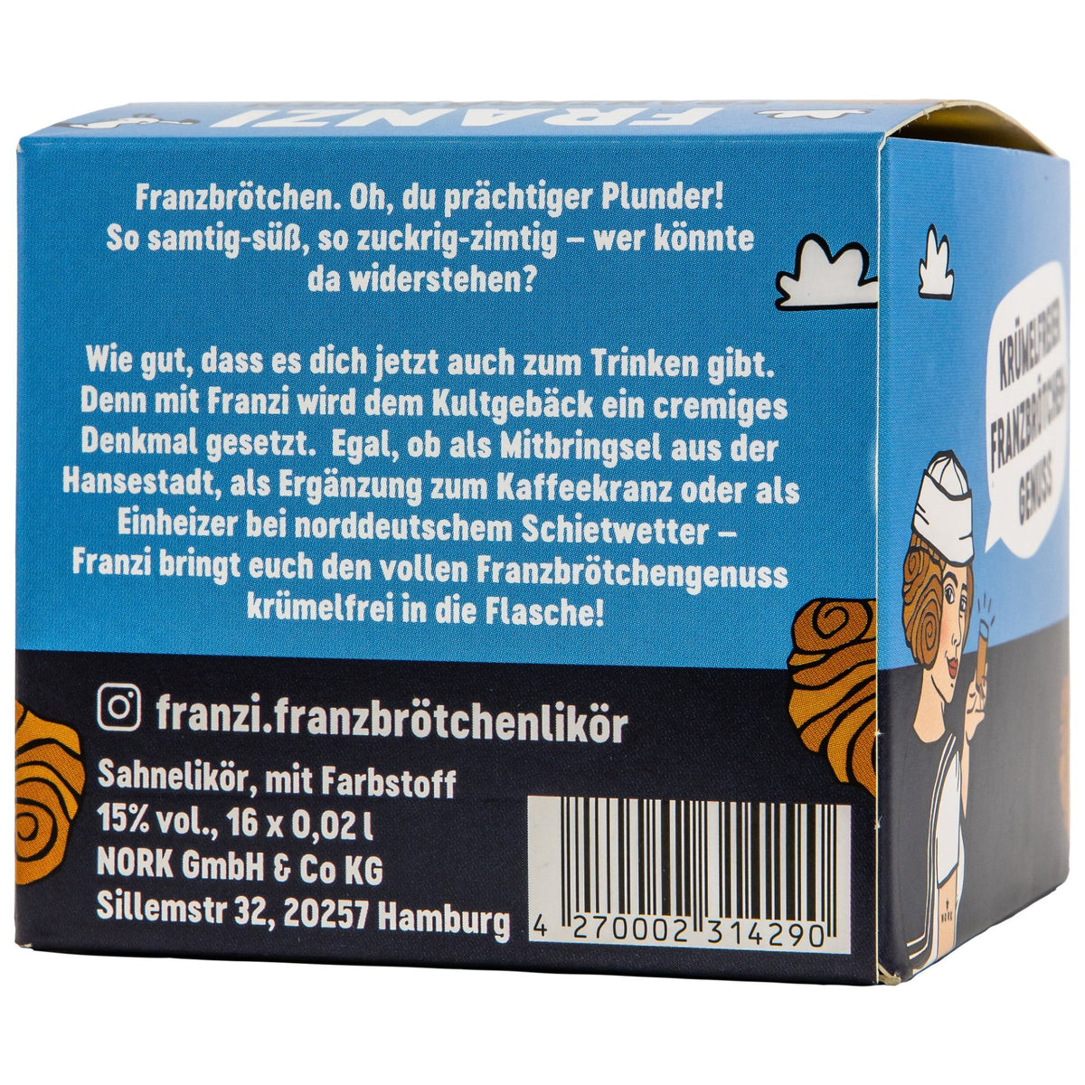 Franzi Franzbrötchenlikör Miniatur
