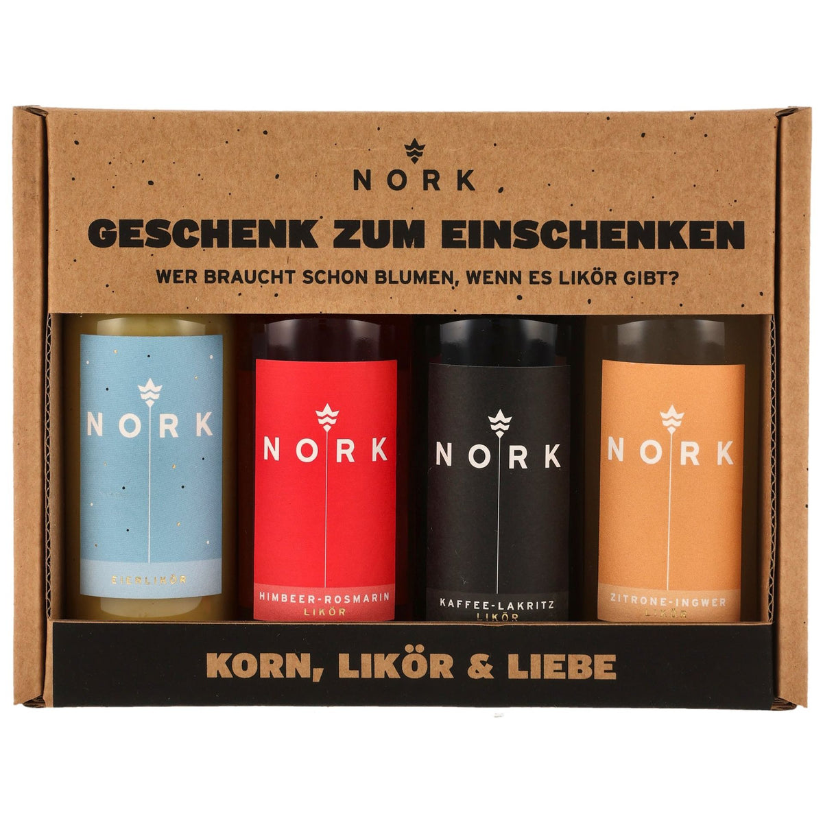 Nork Geschenk zum Einschenken 4 x 5cl