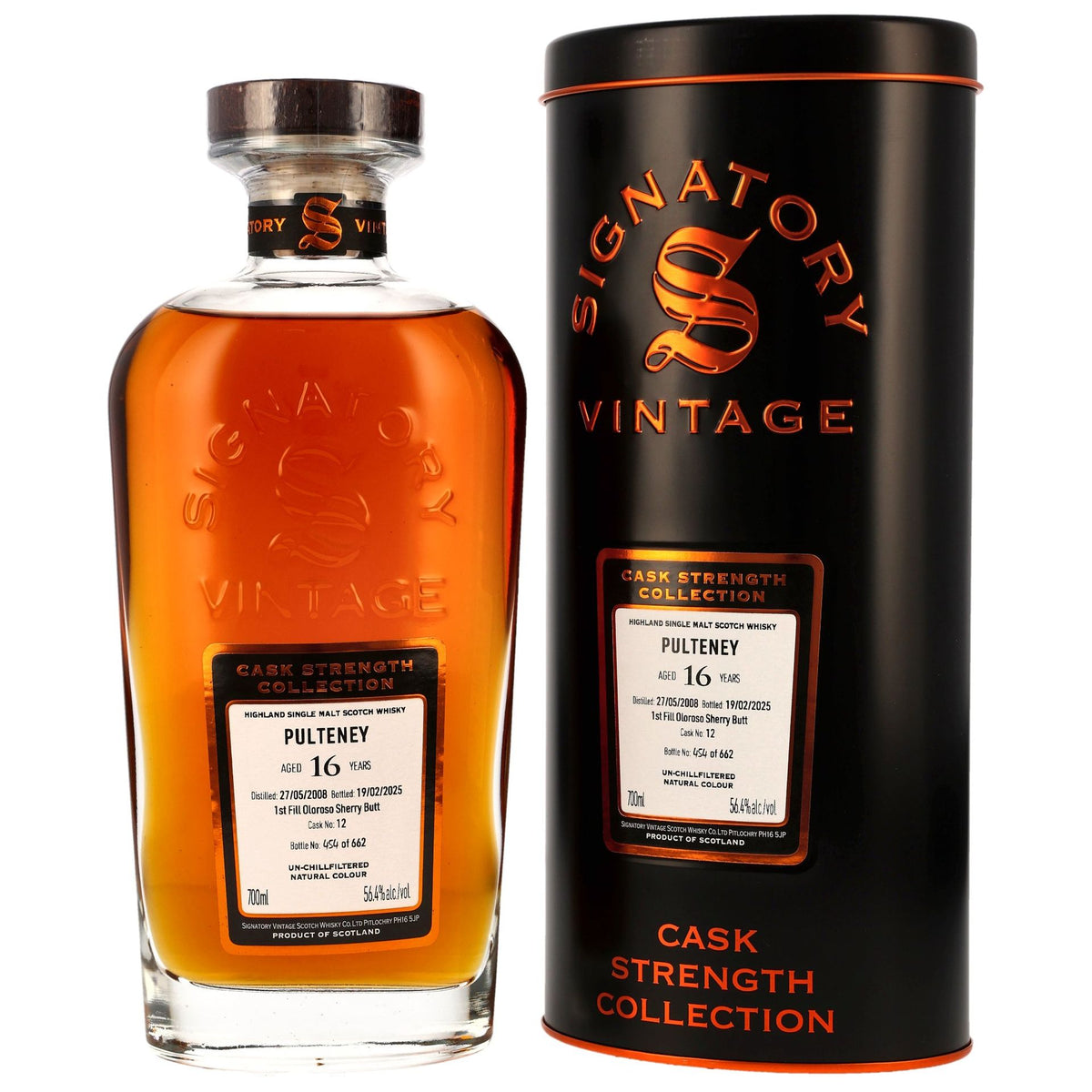 Old Pulteney 16 Jahre Signatory Fass 12
