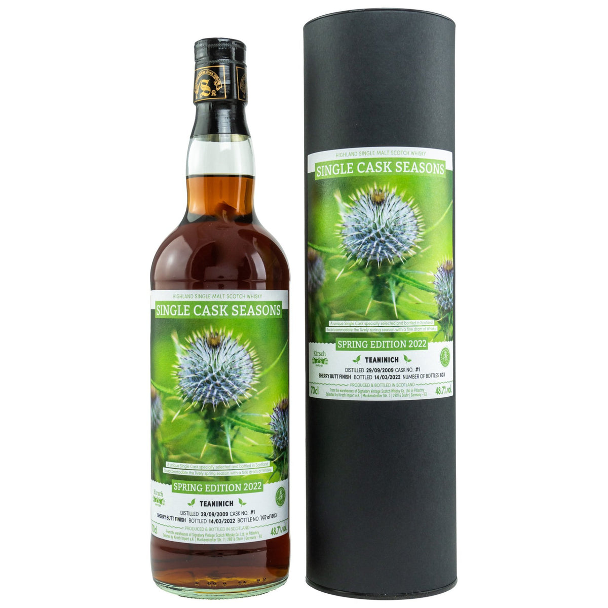 Teaninich  Seasons Spring Edition Signatory