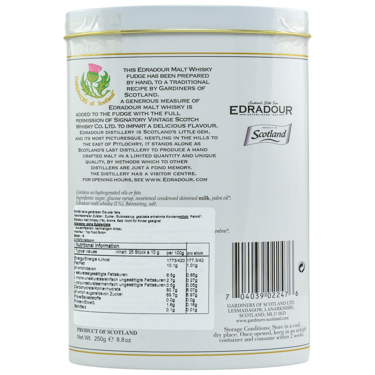 Edradour Malt Whisky Fudge 250g