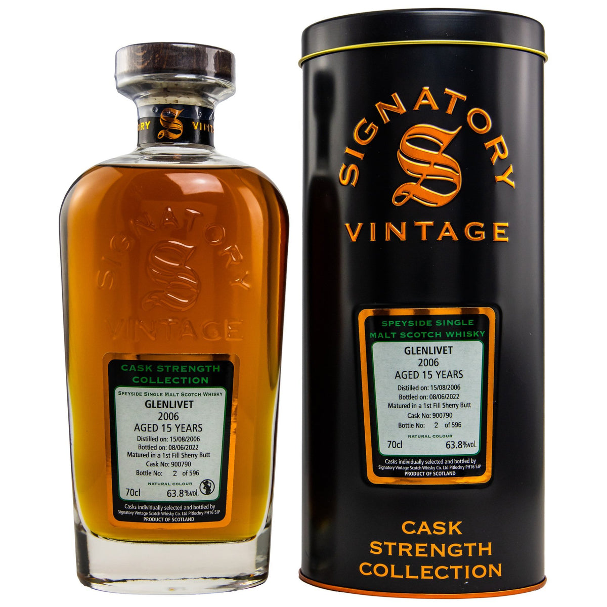Glenlivet 15 Jahre 2006/2022 Signatory Fass900790