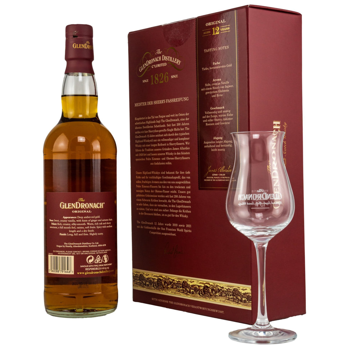 Glendronach 12 Jahre mit Glas