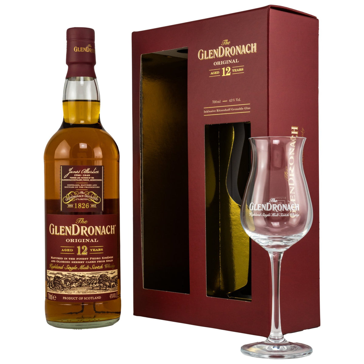 Glendronach 12 Jahre mit Glas