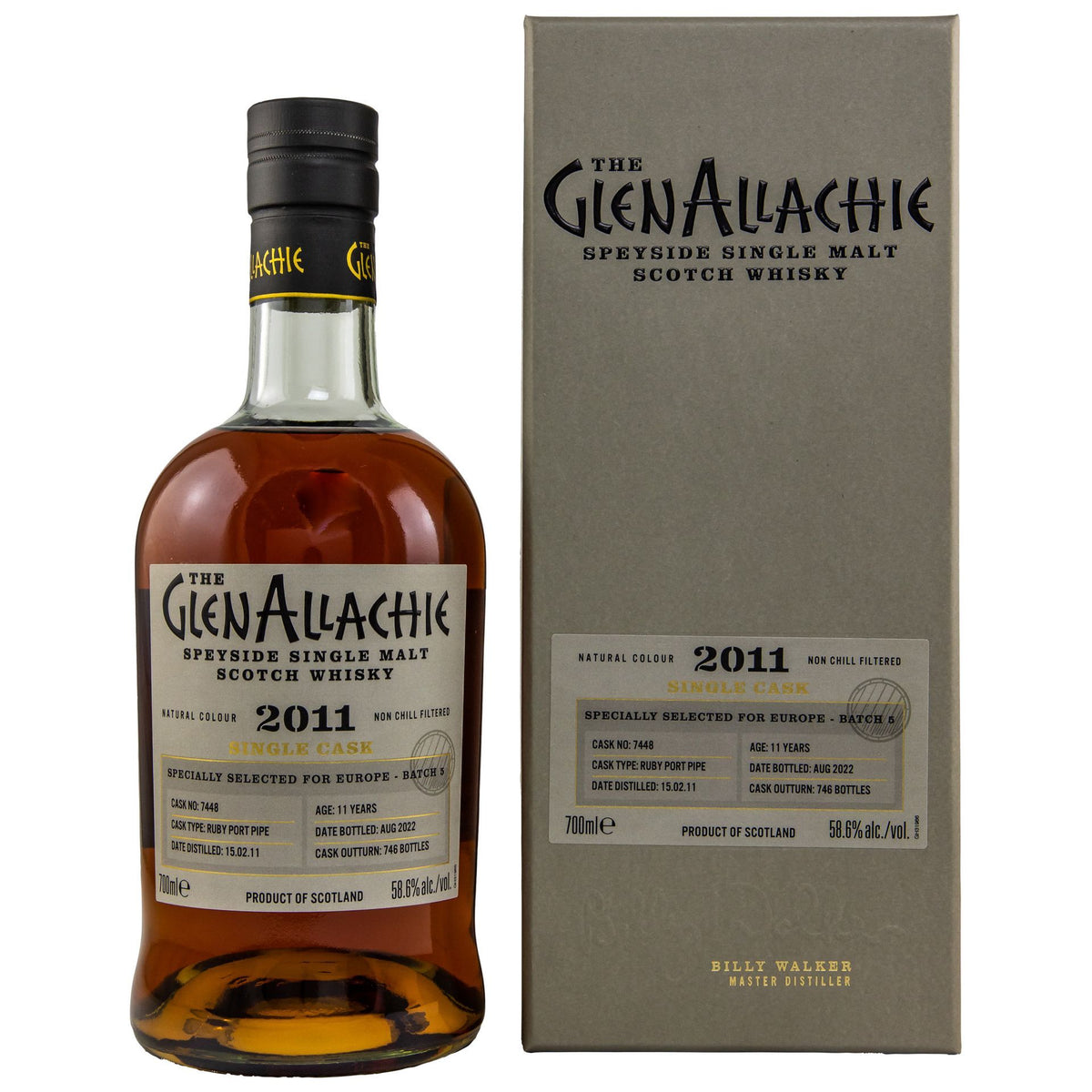 Glenallachie 11 Jahre 2011/2022 Ruby Port Pipe Fass 7448