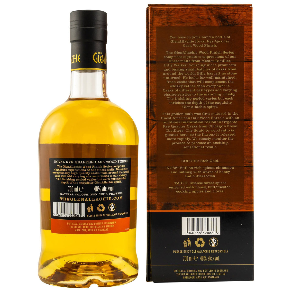 Glenallachie 8 Jahre Koval Rye Wood Finish