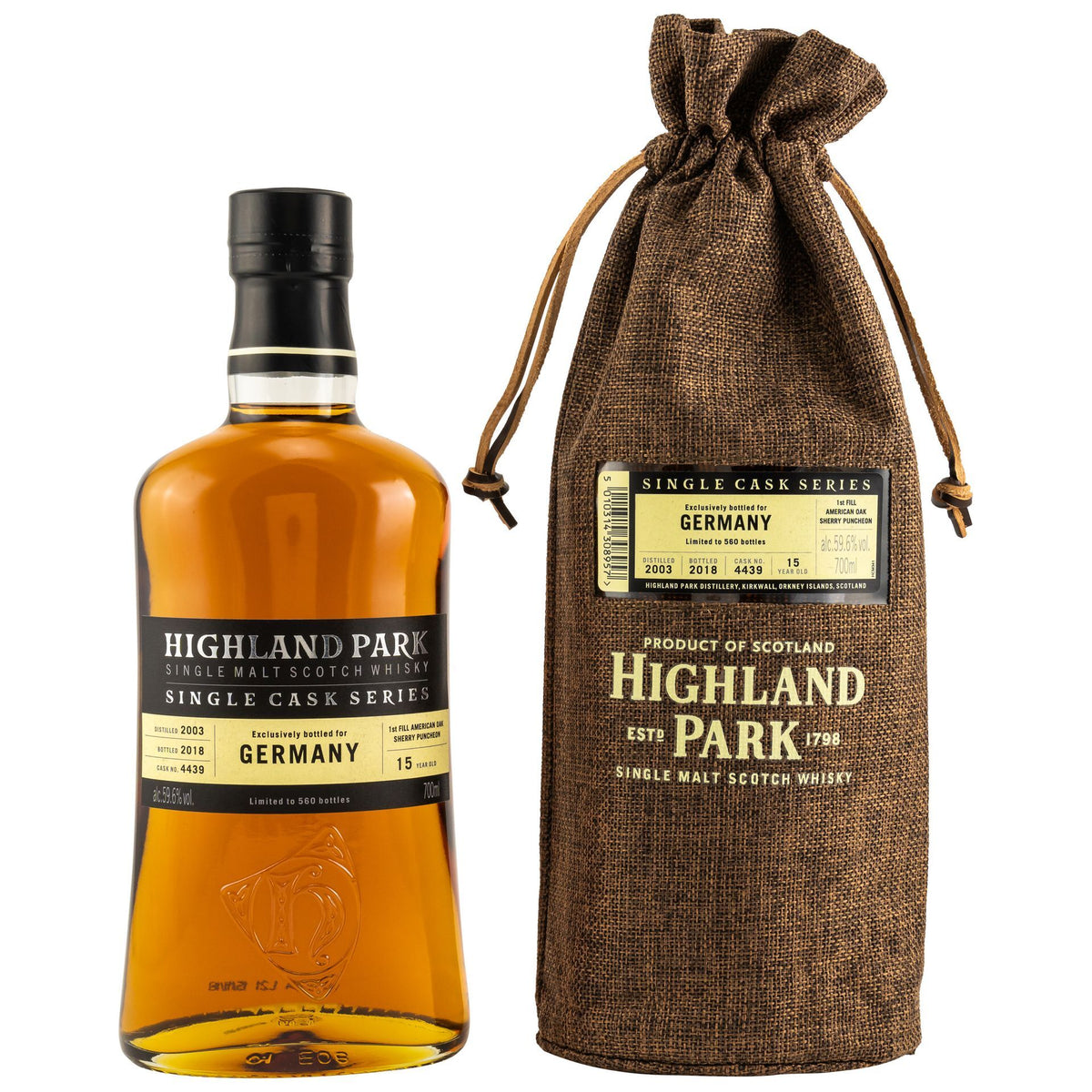 Highland Park 15 Jahre 2003 Fass 4439