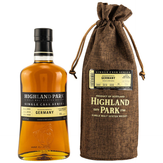 Highland Park 15 Jahre 2003 Fass 4439