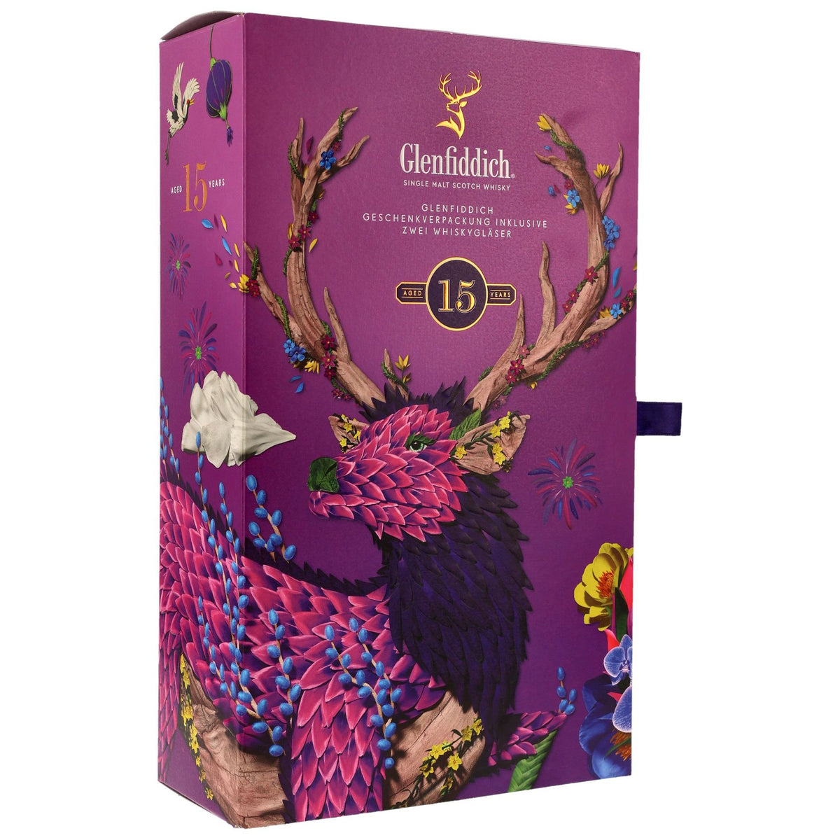 Glenfiddich 15 Jahre mit 2 Gläsern