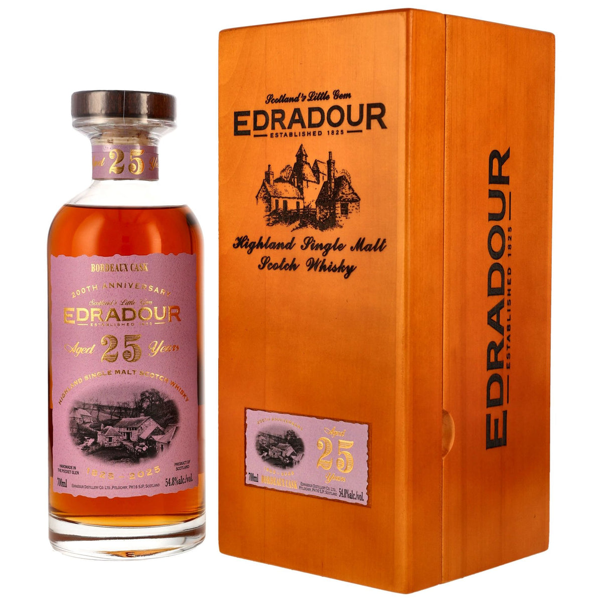 Edradour 25 Jahre Bordeaux Fass 811 200th Anniversary
