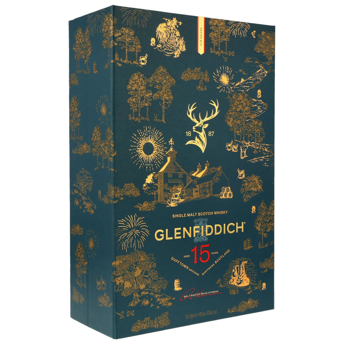 Glenfiddich 15 Jahre mit  18 Jahre Mini und Tumbler